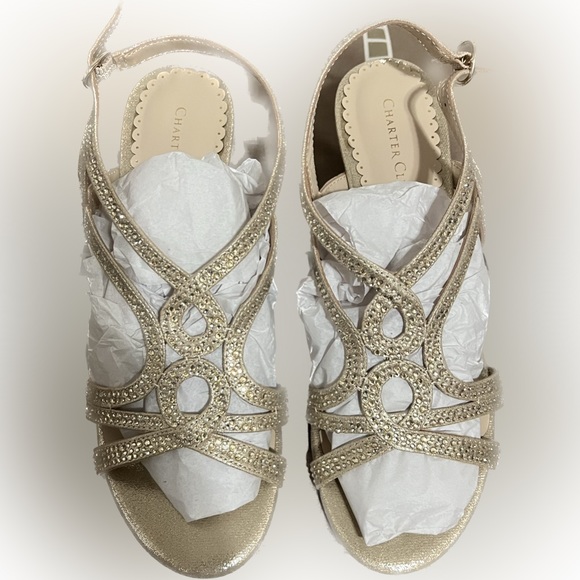 Women’s Charter Club Kelsah Open Toe Formal Strappy Sandal - Size 8M - Picture 3 of 6